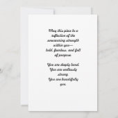 Spreuken 31:25 Aanmoediging Kaart (Achterkant)