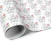 Spreuken 31:25 Bloem Bijbel Verse Naadloos Patroon Cadeaupapier (Rol Hoek)