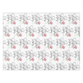 Spreuken 31:25 Bloem Bijbel Verse Naadloos Patroon Tafelkleed (Voorkant (Horizontaal))