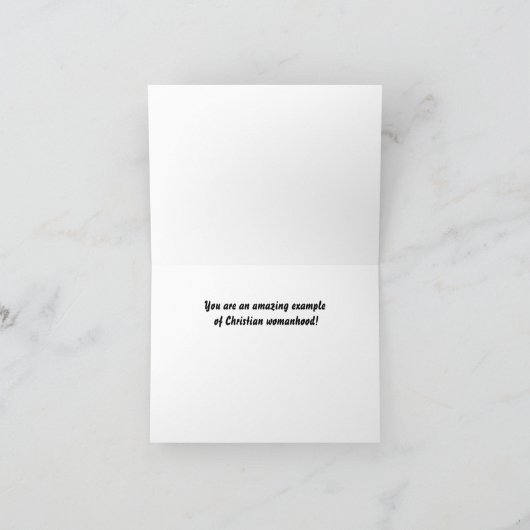 Spreuken 31:25 en Zonnebloem aangepaste bijbelvers Kaart (Binnen)