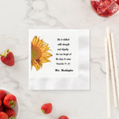 Spreuken 31:25 Grote Christelijke vrouw Zonnebloem Servet (Insitu)