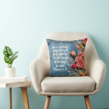 Spreuken 31:25 Kussen Inspirerende Bijbelvers