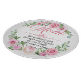 Spreuken 31:25 Moederdag Bijbelvers Roos Snijplank (Hoek)