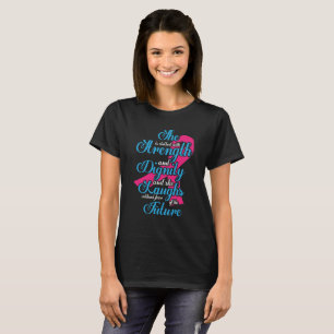 Spreuken 31:25 (NLT) - Zij is bekleed met kracht e T-shirt