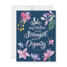 Spreuken 31:25 Religieuze Briefkaarten