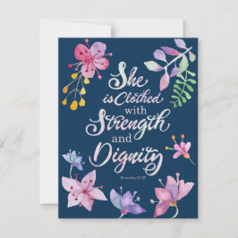 Spreuken 31:25 Religieuze Briefkaarten