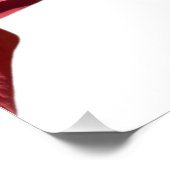 Spreuken 31:25 Rode Roos Bijbelvers Perfect Poster (Hoek)