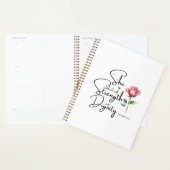 Spreuken 31:25 Ze is gekleed Bijbel Verse Bloem Planner (Display)