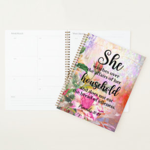 Spreuken 31:27 Moederdag Schrift Planner