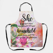 Spreuken 31:27 Moederdag Schrift Schort (Voorkant)