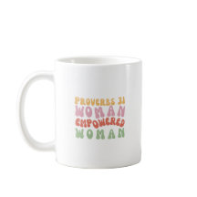 Spreuken 31 Bekwame Vrouw Tekst op Mok Retro