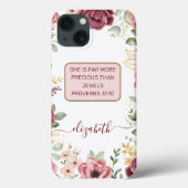 Spreuken 31 Elegante pastel roze bloem Case-Mate iPhone Case (Achterkant)
