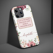 Spreuken 31 Elegante pastel roze bloem Case-Mate iPhone Case