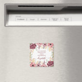 Spreuken 31 Elegante pastel roze bloem Magneet (Insitu (Vaatwasser))