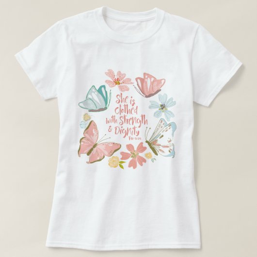 Spreuken 31 | Modern Christelijk esthetisch T-shir T-shirt (Design voorkant)