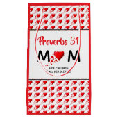 Spreuken 31 Moeder Rode Harten Klein Cadeauzakje (Voorkant)