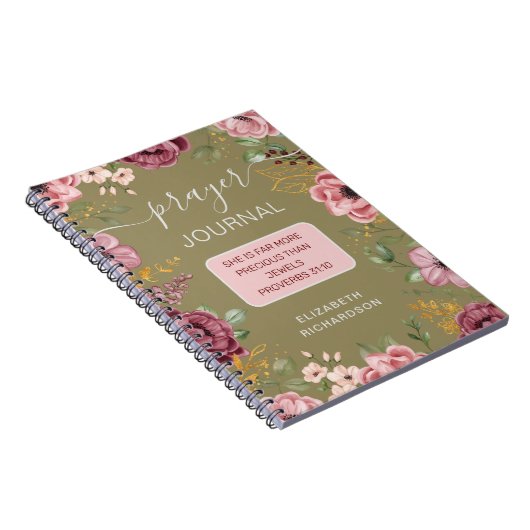 Spreuken 31 Olijfbloemgebed notitieboek (Rechterzijde)