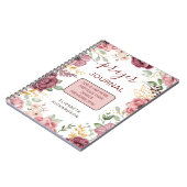 Spreuken 31 roze bloem gebedsjournaal notitieboek (Linkerzijde)