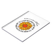 Spreuken 31 Schattigee zonnebloem bijbelvers Notitieboek (Linkerzijde)