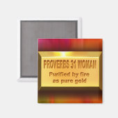 Spreuken 31 Vrouw Magneet (Voorkant / Achterkant)