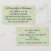 Spreuken 31 Vrouw Moeder Bellen Kaart groovy mod (Voorkant / Achterkant)