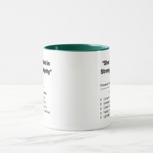 Spreuken 31 Vrouw: Sip met doel en genade Mok (Midden)