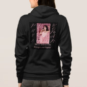 Spreuken 31 Vrouw Zwart Zip-Up Lange Mouw Hoodie (Achterkant)