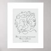 Spreuken 3:15 - Kostbaarder dan robijnen Poster (Voorkant)