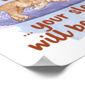 Spreuken 3:24 Uw Slaap zal worden Sweet Cat Poster (Hoek)