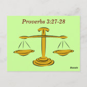 Spreuken 3:27-28 Bijbelvers Kaart (Achterkant)