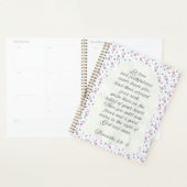Spreuken 3:3–4 Bloemig Bijbelvers  Planner (Display)