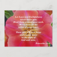 Spreuken 3: 3-4 Liefde en Trouw