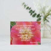 Spreuken 3: 3-4 Liefde en Trouw Briefkaart (Staand voorkant)