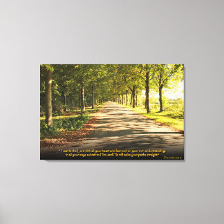 Spreuken 3:5-6 Christelijk Bijbelvers Canvas Art