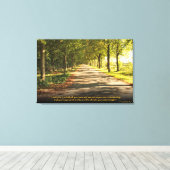 Spreuken 3:5-6 Christelijk Bijbelvers Canvas Art Afdruk (Insitu (Houten vloer))