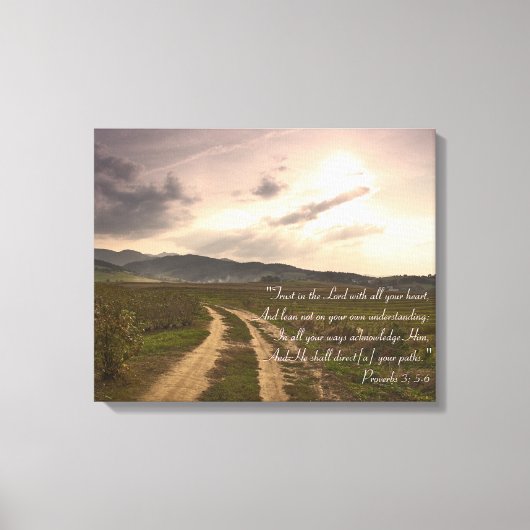 Spreuken 3; 5-6 | INSPIREREND Canvas Afdruk (Voorkant)