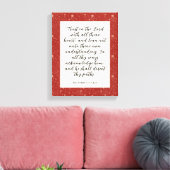 Spreuken 3:5-6 KJV Bijbelvers Afbeelding Canvas Afdruk (Insitu (Woonkamer))