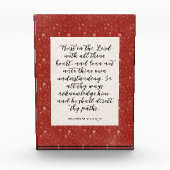 Spreuken 3:5-6 KJV Bijbelvers Afbeelding Fotoblokken (Voorkant)