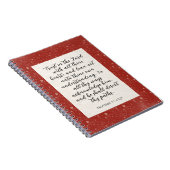 Spreuken 3:5-6 KJV Bijbelvers Afbeelding Notitieboek (Rechterzijde)