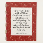 Spreuken 3:5-6 KJV Bijbelvers Afbeelding Planner (Voorkant)