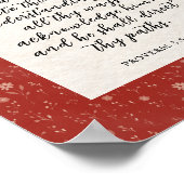 Spreuken 3:5-6 KJV Bijbelvers Afbeelding Poster (Hoek)