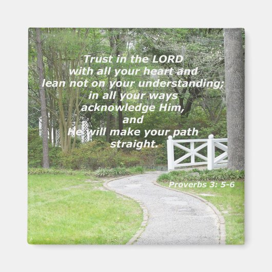 Spreuken 3: 5-6 magneet (Voorkant)