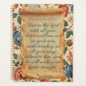Spreuken 3:5–6 Vertrouw op de Heer Bijbelvers Planner (Voorkant)