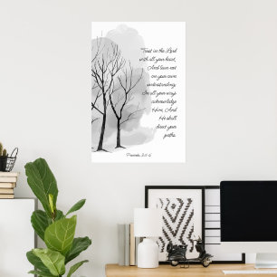 Spreuken 3:5-6 Vertrouw op de Heer Poster