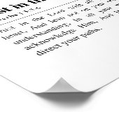 Spreuken 3:5-6 Vertrouw op de Heer Poster (Hoek)