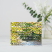 Spreuken 3, 5-6: Vertrouw op je hart Briefkaart (Staand voorkant)