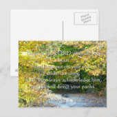 Spreuken 3, 5-6: Vertrouw op je hart Briefkaart (Voorkant / Achterkant)