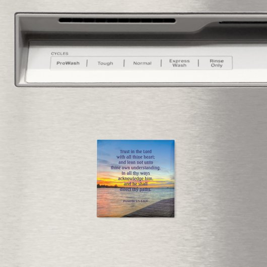 Spreuken 3:5-6 - Vertrouwen in de HEERE Magneet (Insitu (Vaatwasser))