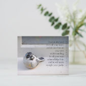 Spreuken 3:5-6 Window Sill Bird Briefkaart (Staand voorkant)