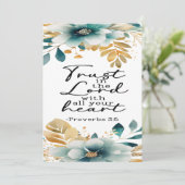 Spreuken 3:5 Aanmoediging Kaart (Staand voorkant)